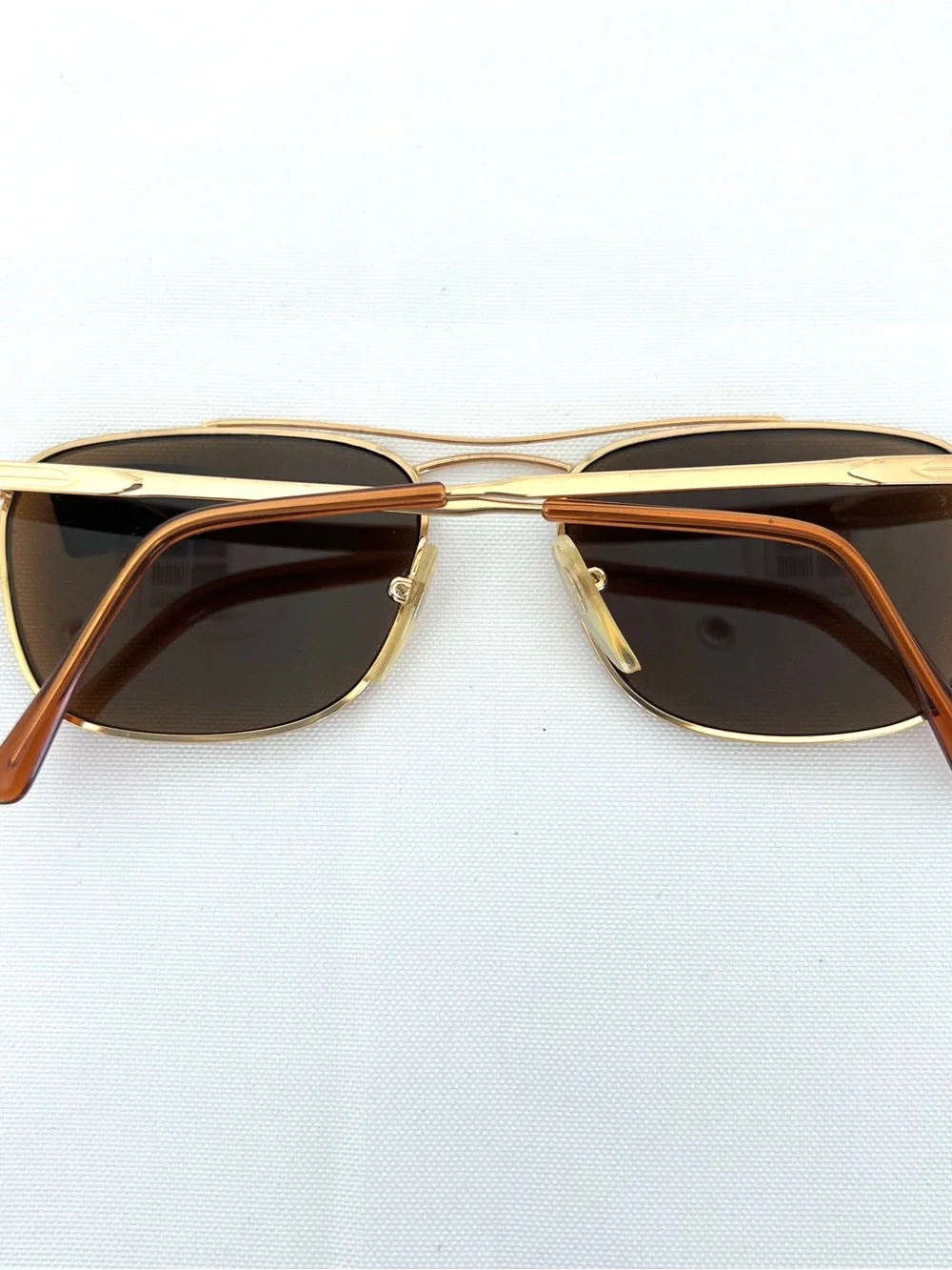 PERSOL Italy RATTI PM473 DIC DR Gold Metal Frame Brown Lens Aviators Sunglasses